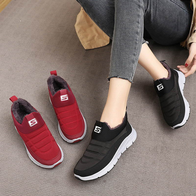 Women's Cotton Winter Warm Fleece-lined Thick Old Women's Shoes