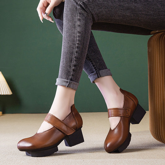 Women's Spring Ethnic Style Artistic Strap Cheongsam Women's Shoes