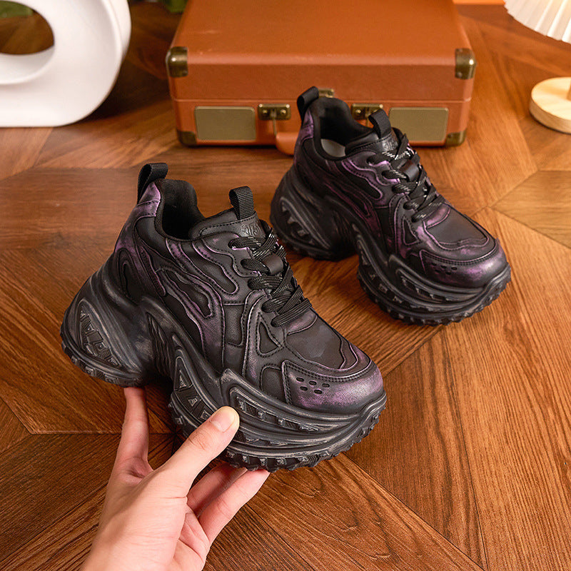 Women's Small Tall Dad Durian Bottom Platform Sneakers
