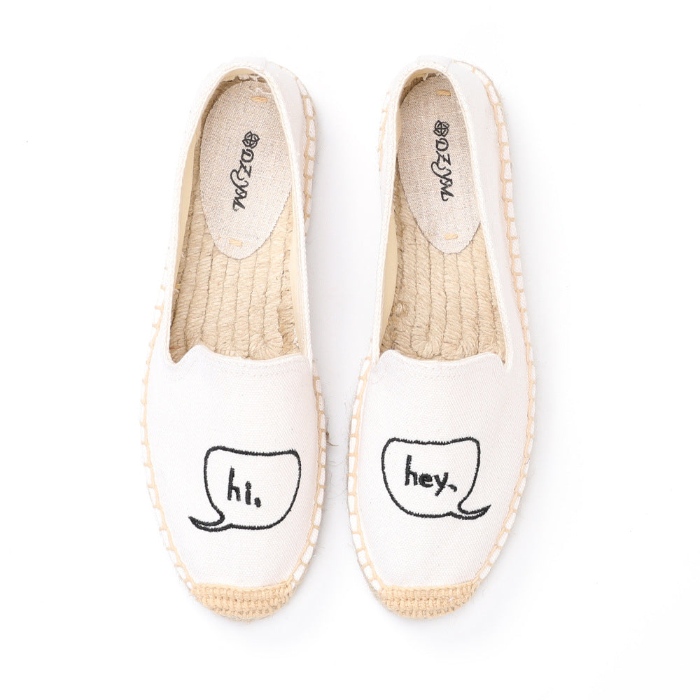 Women's Fashion Statement Temperament Fisherman Slip-on Thick Casual Shoes