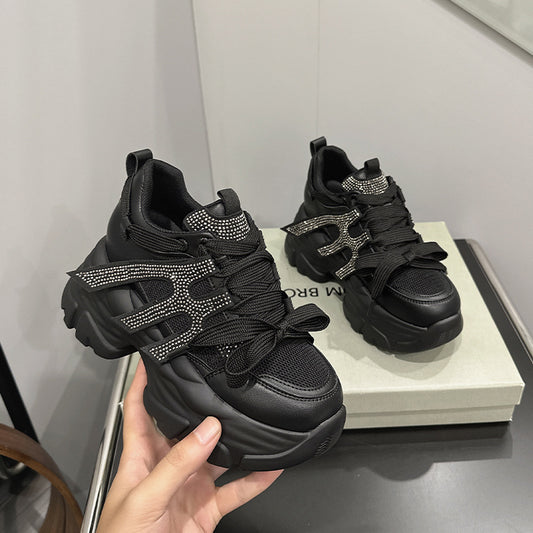 Women's & Men's Spring Versatile Breathable Thick Bottom Small Sneakers