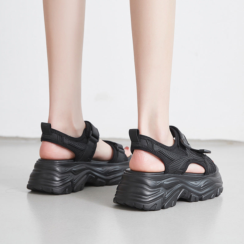 Women's Thick-soled Sports Summer Velcro Beach Breathable Sandals