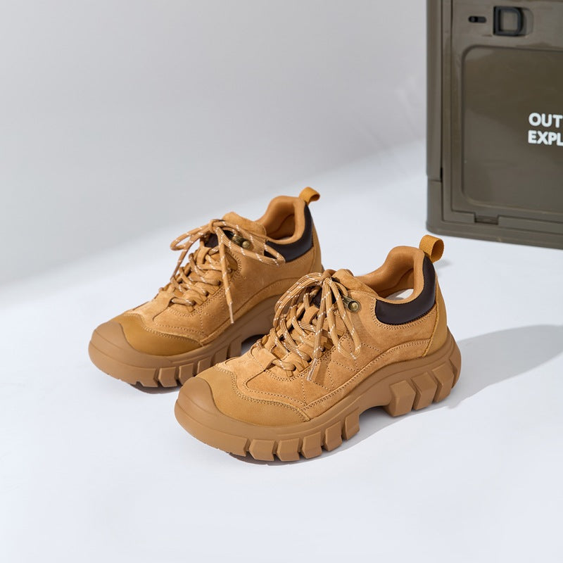 Women's Travel Outdoor Hiking Platform Height Increasing Women's Sports Shoes