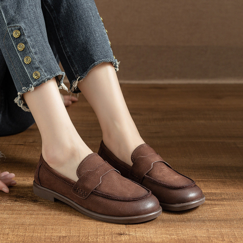 Women's Style Autumn Authentic Source Flat Buckle Big Head Ugly Women's Casual Shoes