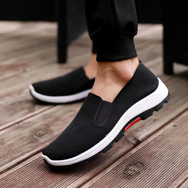 Men's Thick Two-color Sole Old Cloth Slip-on Breathable Mountaineering Casual Shoes