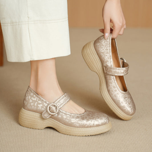 Women's Style Super Light Skirt Pumps Authentic Platform Shallow Mouth Thick Men's Shoes