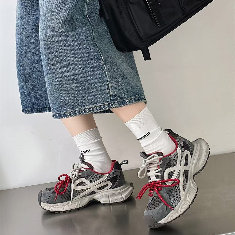 Women's Autumn Retro Platform Lightweight Dad Women's Sports Shoes