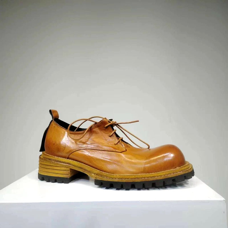 Men's Good Year Bottom Horse Breathable Comfortable Leather Shoes