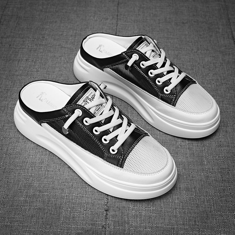 Women's Thick Bottom Increased Half Summer Mesh Casual Shoes