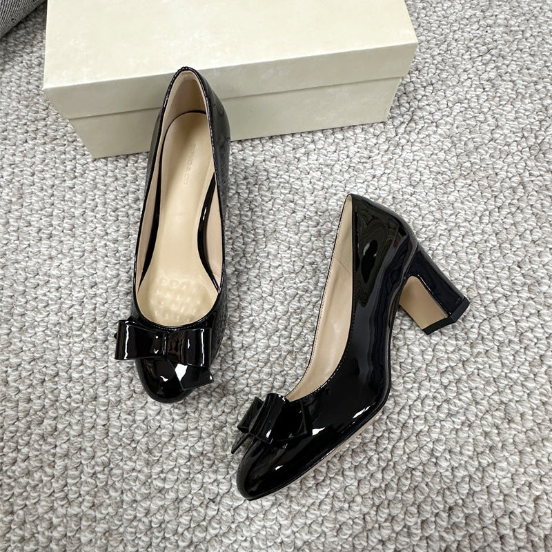 Bowknot High Shallow Mouth Sweet Elegance Pumps Heels