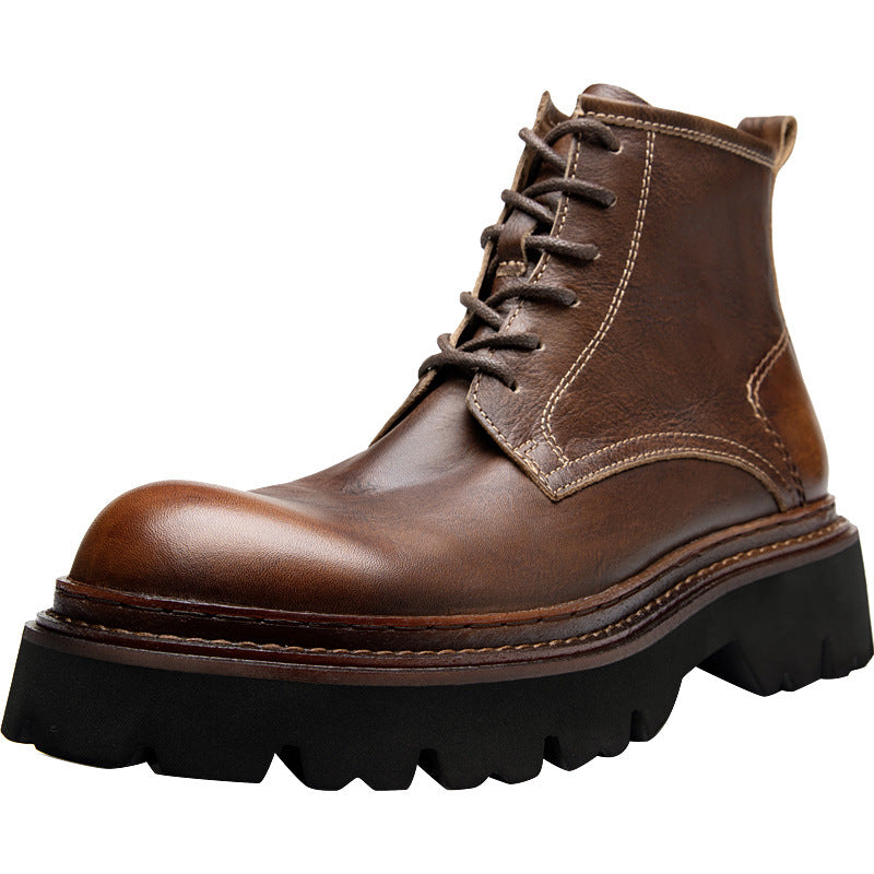 Men's Martin Zipper British Raise The Bottom Boots