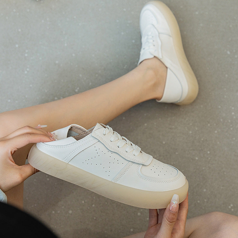 Women's Flat Autumn Genuine Nurse Single-layer Soft Men's Shoes