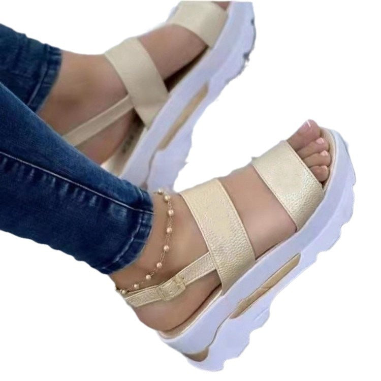 Women's Summer Plus Size Wedge With Sweet Sandals