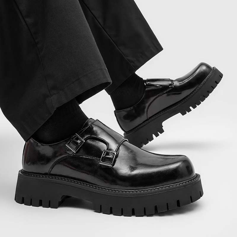 Men's Size Slip On Trendy Slip-on Korean Men's Business Leather Shoes