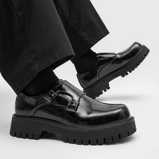 Men's Size Slip On Trendy Slip-on Korean Men's Business Leather Shoes