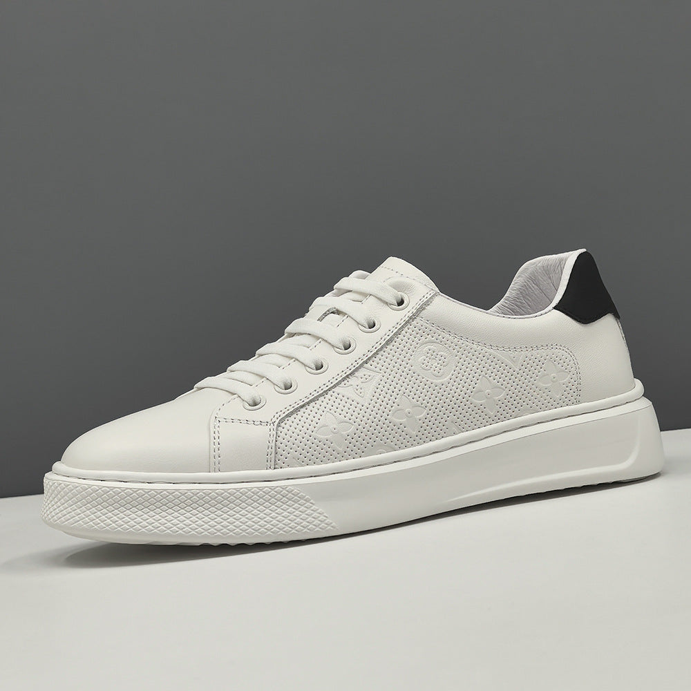 Popular Men's Trendy White Light Luxury Men's Board Shoes