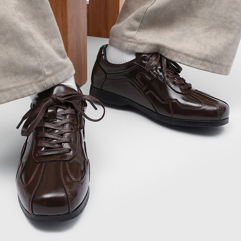 Men's Training Lightweight Flat Lace Loop Size Brown Men's Board Shoes