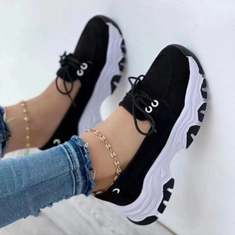 Women's Slouchy Oversized Spring Single-layer Thick-soled Casual Shoes