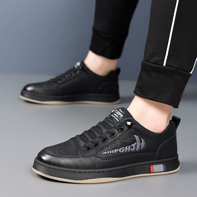 Men's Autumn Cowhide Retro Lightweight Breathable Trendy Leather Shoes