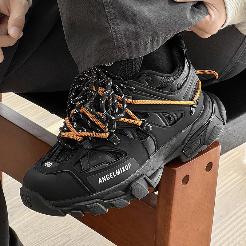 Men's Invisible Height Increasing Dad Surrounding Strap Platform Men's Casual Shoes