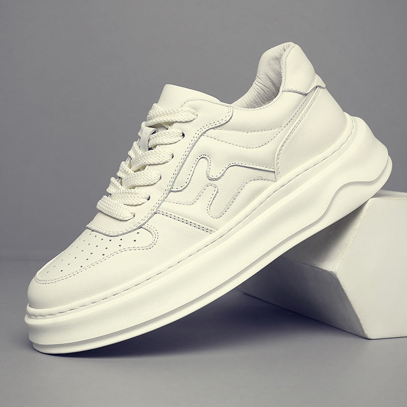 Men's Layer Cowhide Easy Wear Genuine Breathable Men's Board Shoes