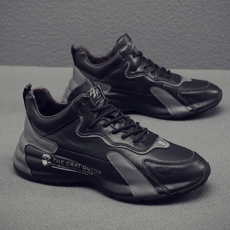 Men's Authentic Clunky Height Increasing Insole Bag Men's Sports Shoes