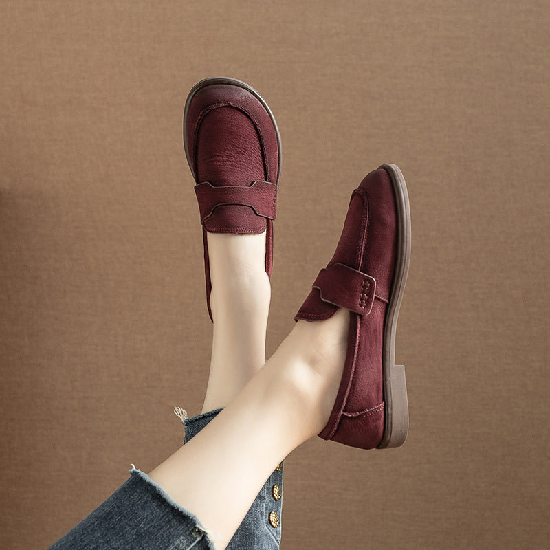 Women's Style Autumn Authentic Source Flat Buckle Big Head Ugly Women's Casual Shoes