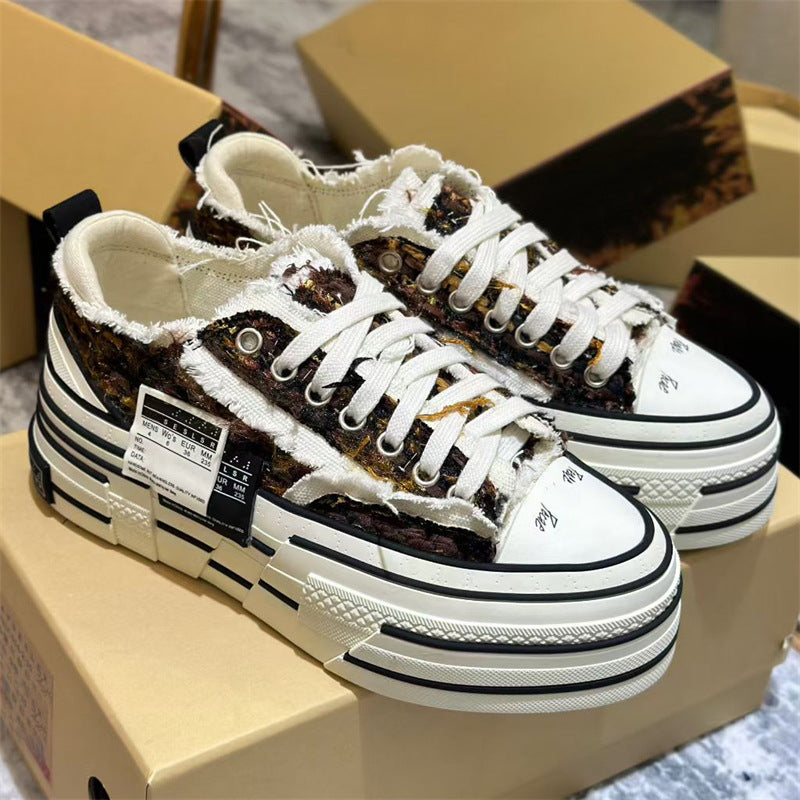 Women's Double Standard Beggar For Lovers Trendy Women's Canvas Shoes