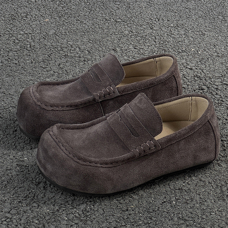 Slip-on Lazy Gray Dark Coffee Khaki Olive Loafers/doug Shoes