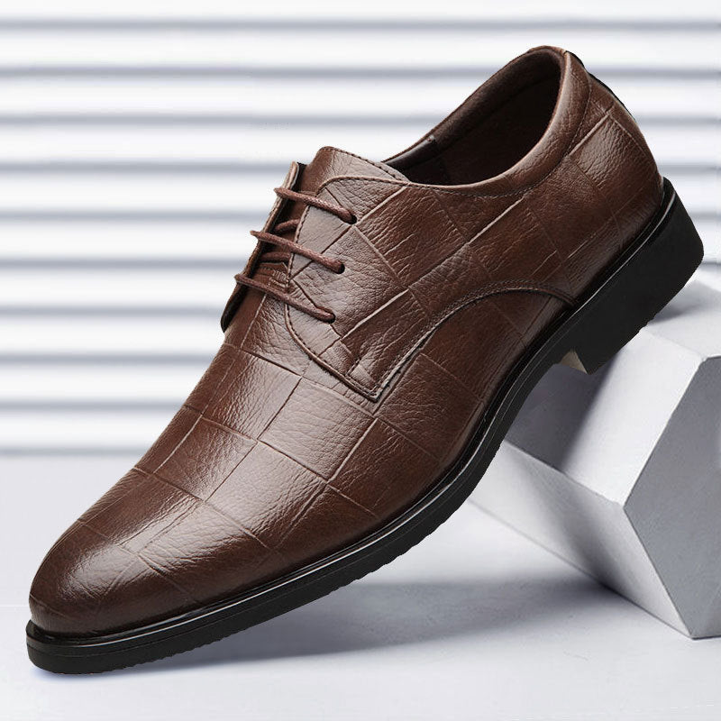 Men's Business Formal Groomsman Large Size Wedding Casual Shoes