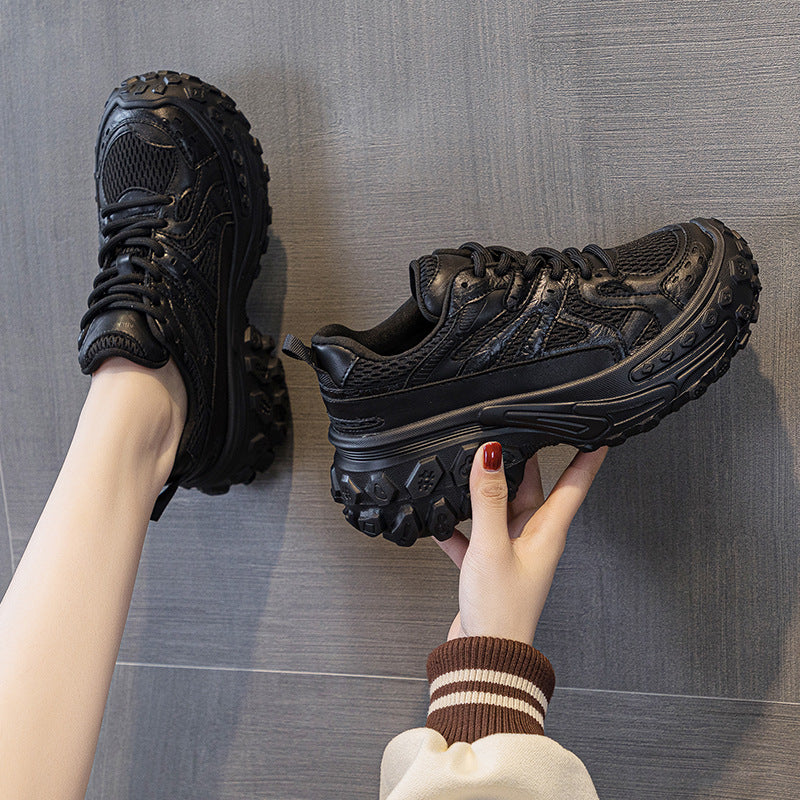 Women's Height Increasing Small Paris Resin Sole Sneakers