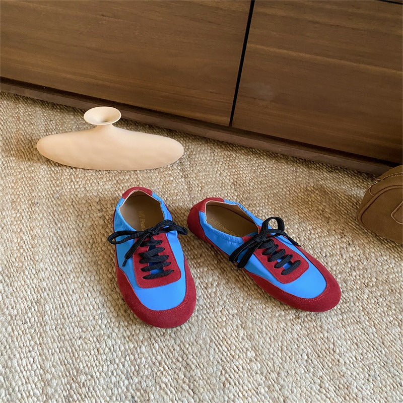 Women's Dress Spring Soft Bottom Square Toe Retro Sneakers