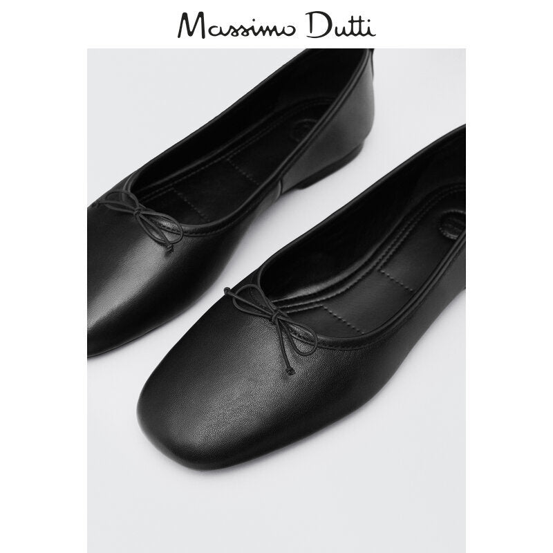 Women's Low-cut Bow Pumps Flat Ballet Women's Casual Shoes