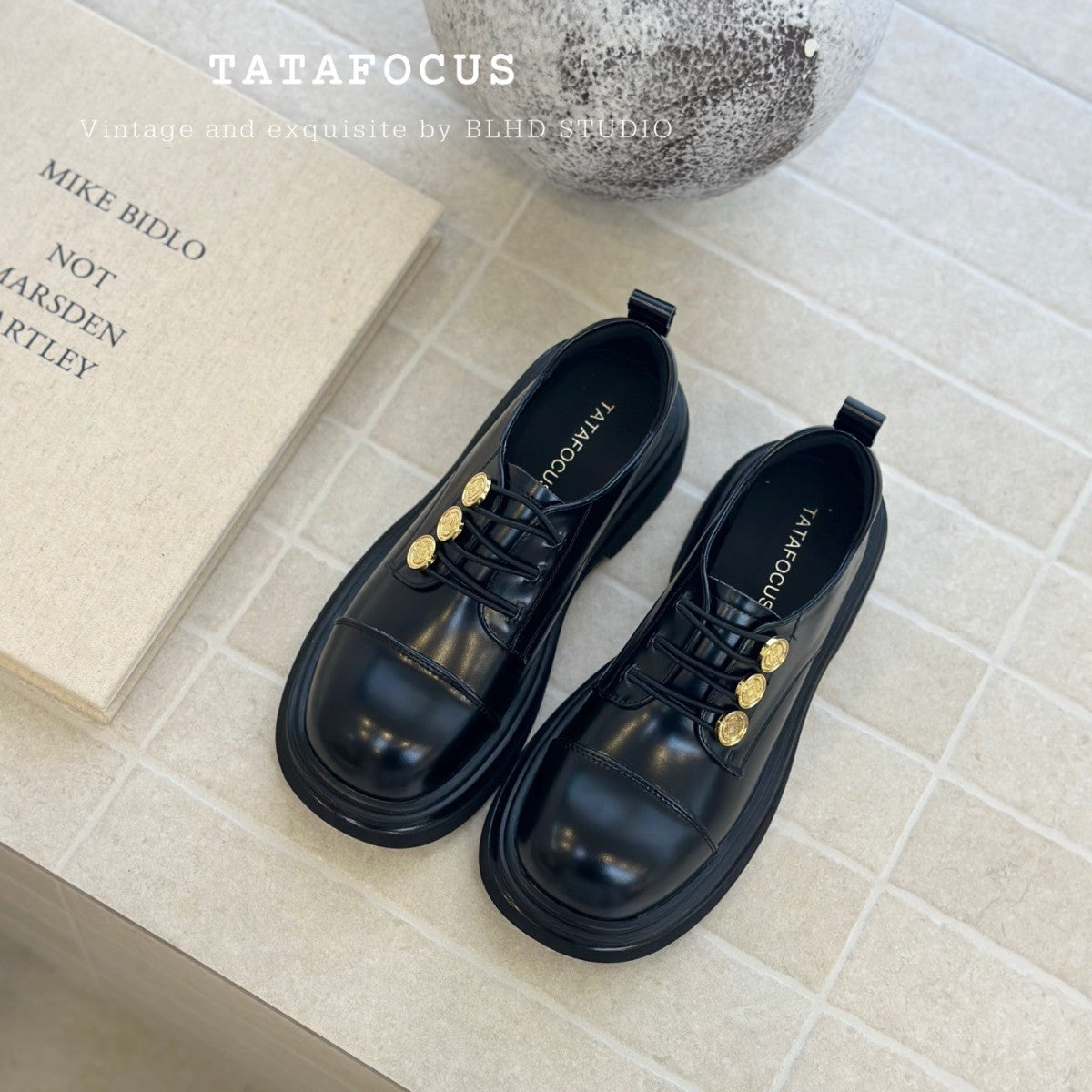 Women's Platform British Style Chunky College Uniform Women's Fashion Shoes