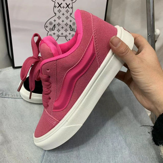 Women's Spring Pink Pitaya Bread Couple Fashion Sneakers