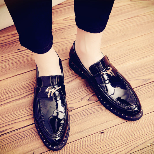 Men's Winter British Trend Pointed Club Hairdresser Casual Shoes