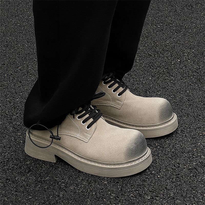 Glamorous Platform Retro Big Head Martin Leather Shoes