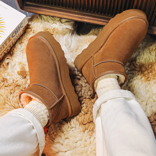 Northeast Cotton Padded Winter Thickening Thermal Snow Boots