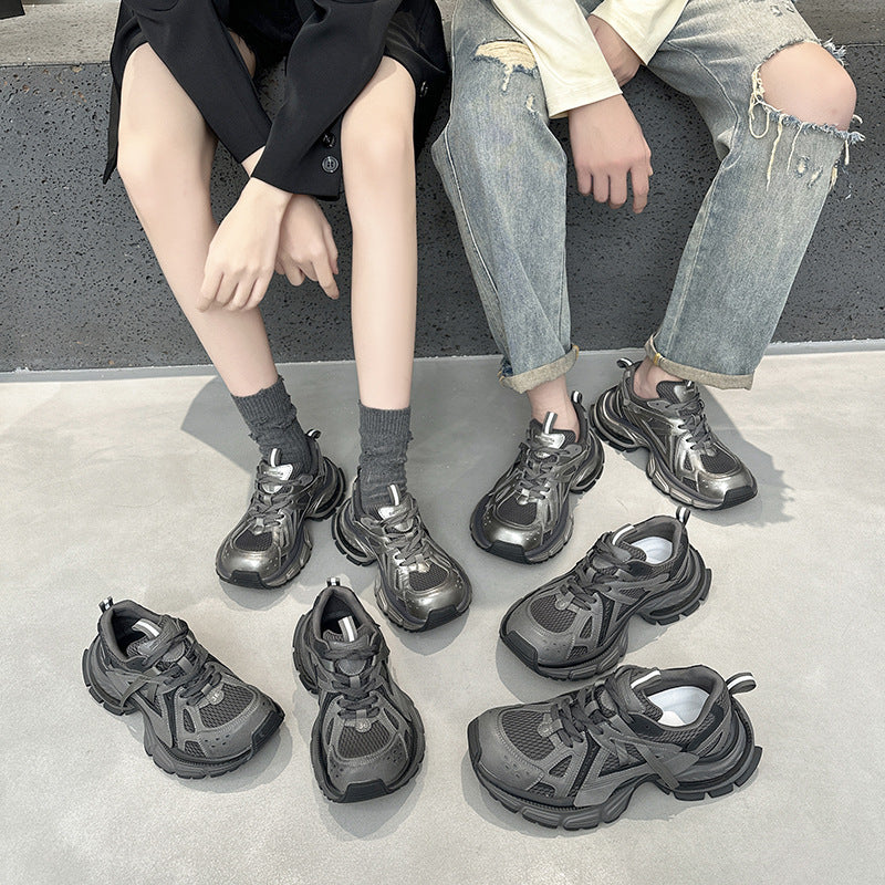 Women's Four Thick-soled Couple Dad Fashion Korean Sneakers