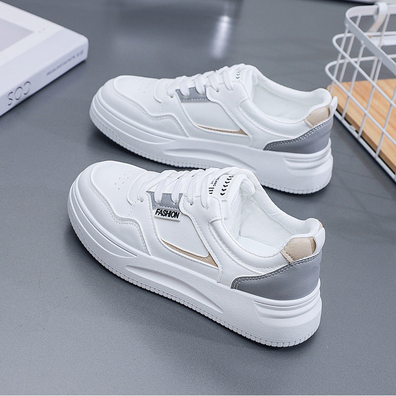 Women's Spring White Breathable Daddy Lightweight Sports Casual Shoes