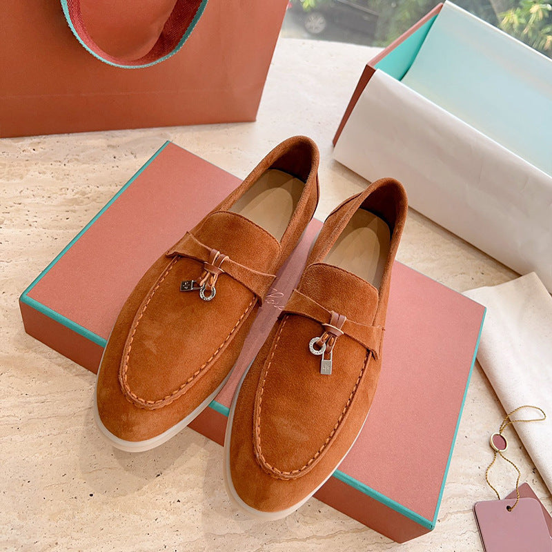 Women's British Style Slip-on Soft Bottom Pumps Women's Casual Shoes