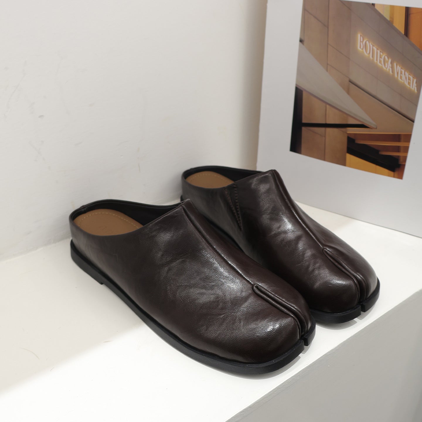Women's Flat Chunky Low Fashion Split Toe Loafers
