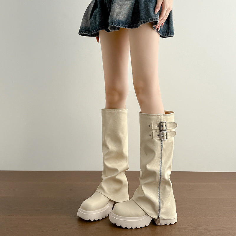 Large Tube Circumference Plus Size Female To Straight Boots