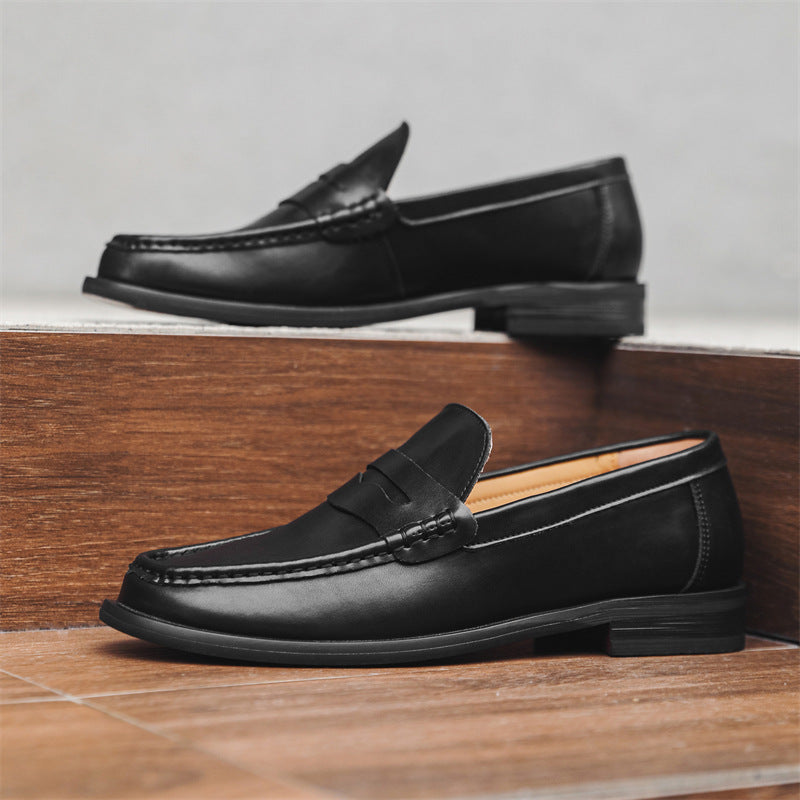 Men's Beautiful Slip-on Business Soft Bottom Leather Shoes