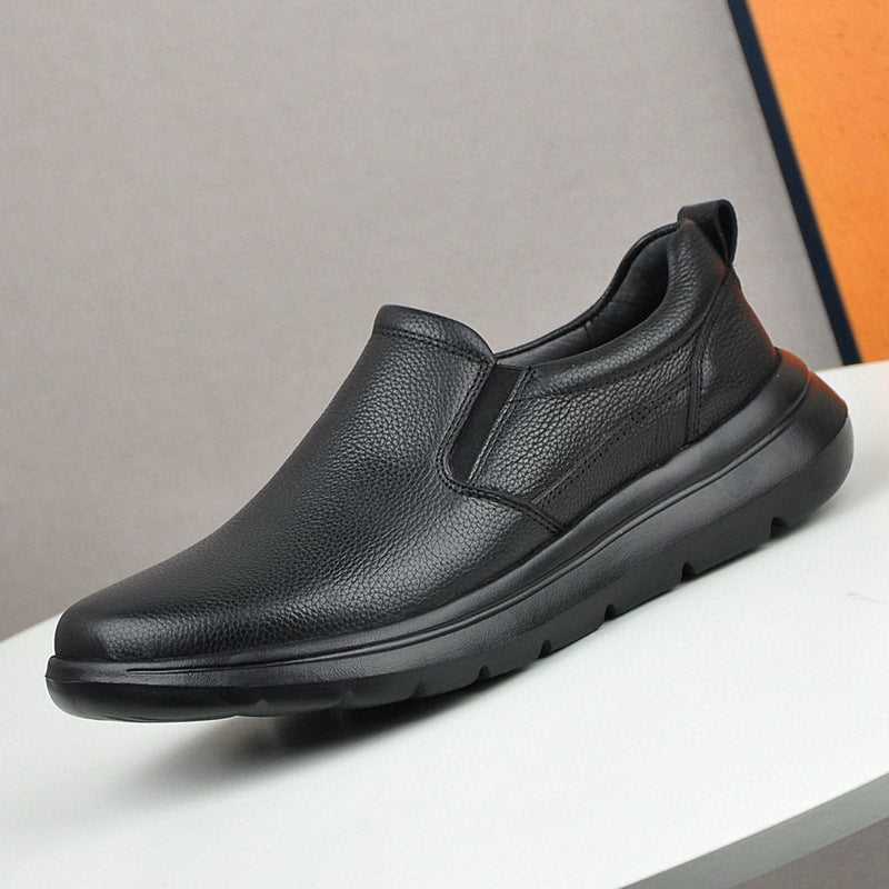 Men's Layer Cowhide Sports Lightweight Soft Sole Casual Shoes