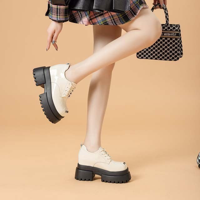 Women's Height Increasing Insole Little Princess Glossy Dark Flame Women's Casual Shoes