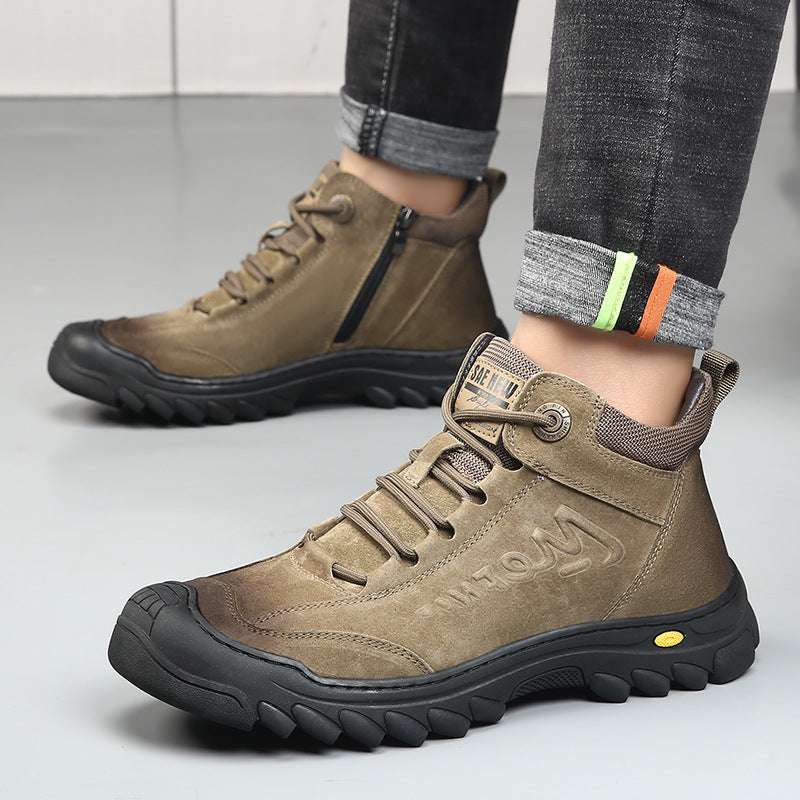 Men's Winter Warm Thickened Northeast Cotton Padded Genuine Boots