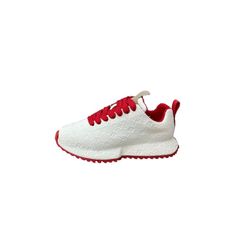 Men's Winter Fashion Trendy Printed Thick Bottom Color Men's Casual Shoes
