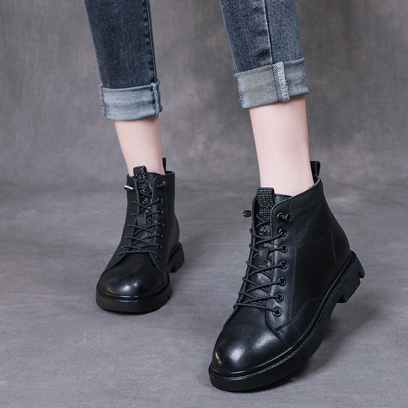 Martin Low Elastic Band Flat Comfortable Boots