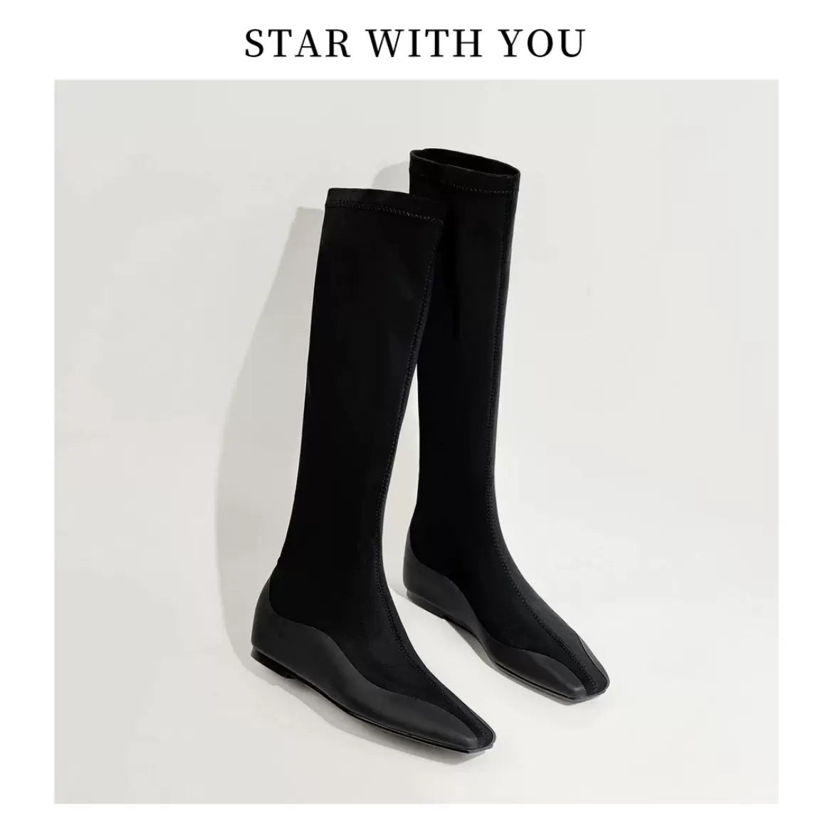Leggings Super Slimming Two Versions Stitching Height Boots